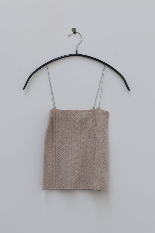 SWAYING/KNIT Silk Chain Camisole SW211SZ57 PS13